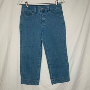 NYDJ Ariel crop jean 2 lift tuck technology tiny silver stud details